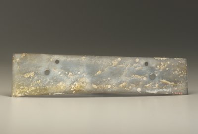 Gespleten beitel (zhang), Qijia Cultuur, ca. 2500-2000 v.Chr. door Neolithic Period Chinese School