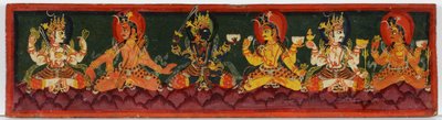 Boekomslag van een Shaiva-manuscript door Nepalese School