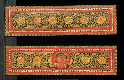 Boekomslagen van een Shaiva-manuscript door Nepalese School