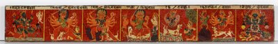 Devimahatmya-manuscriptomslag door Nepalese School