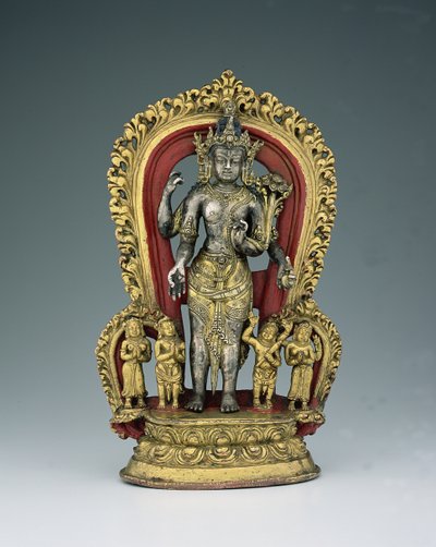 Jatamukuta Lokesvara, Khasa Malla Koninkrijk (1100-1484) door Nepalese School