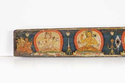 Manuscript van De Vijf Beschermingen, achterkant, 1138 door Nepalese School