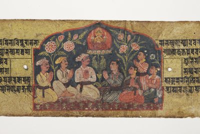 Aanbidding van Manjusri, 1659 door Nepalese School
