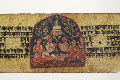 Aanbidding van een stupa, 1659 door Nepalese School
