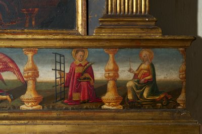 Detail (Kroning van de Maagd) door Neri di Bicci