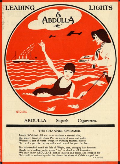 Abdulla Sigaretten, 1920s door Nerman
