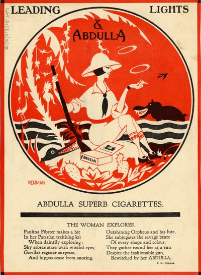 Abdulla Sigaretten, 1920s door Nerman