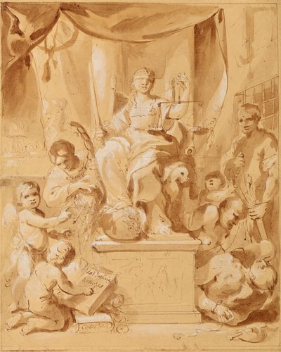 Allegorie van gerechtigheid door Leopold Blonder