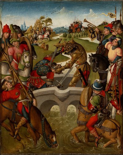 Keizer Heraclius doodt de koning van Perzië door Netherlandish