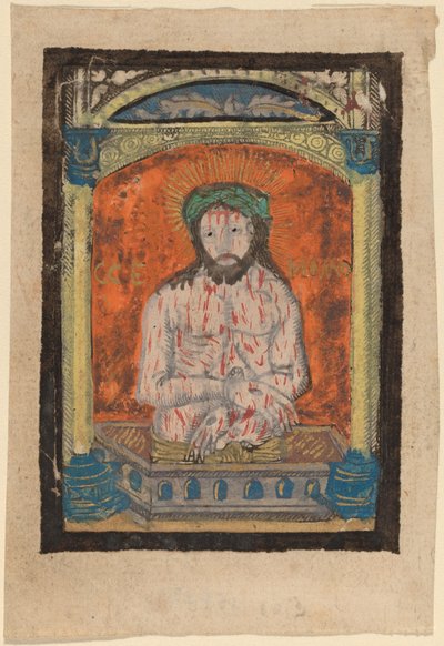 Christus als de Man van Smarten door Netherlandish 15th Century