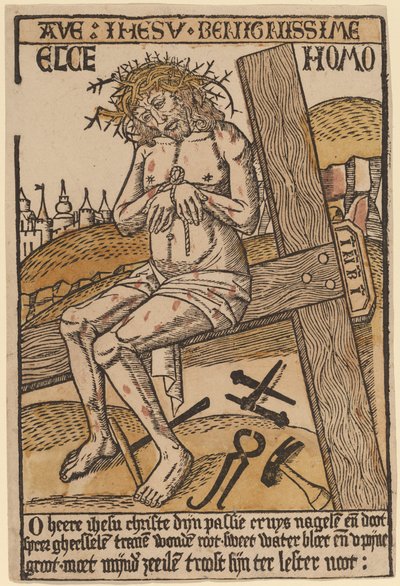 Christus als de Man van Smarten door Netherlandish 15th Century