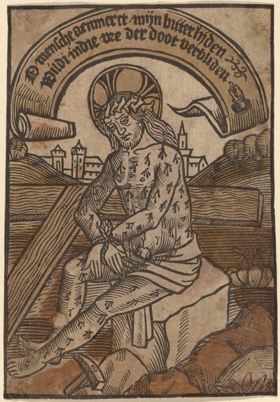 Christus als de Man van Smarten door Netherlandish 15th Century