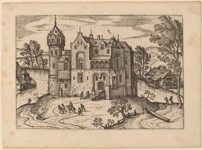 Kasteel bij een Rivier door Netherlandish 16th Century