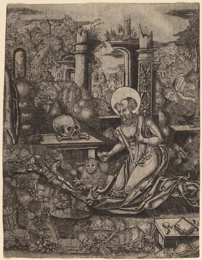 Sint Hiëronymus door Netherlandish 16th Century