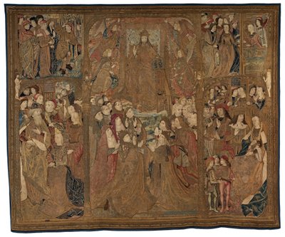 De Triomf van Christus ("Het Mazarin Tapijt") door Netherlandish 16th Century