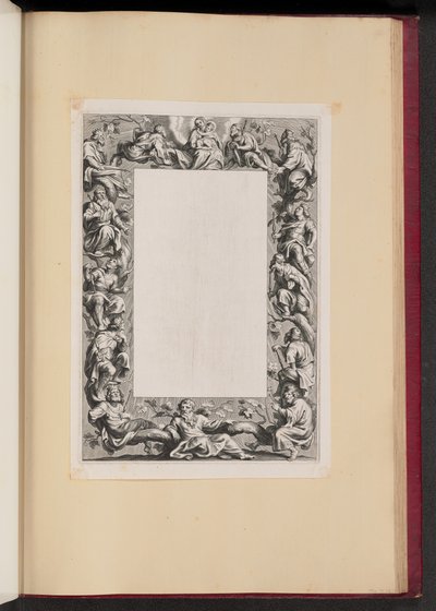 Randillustratie met de Boom van Jesse door Netherlandish 17th Century