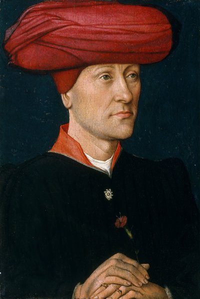 Portret van een man in een kaproen door Netherlandish Painter