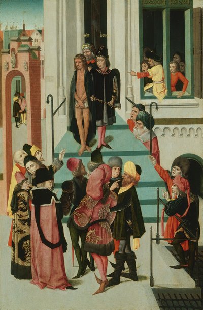 Christus voorgesteld aan de mensen door Netherlandish School