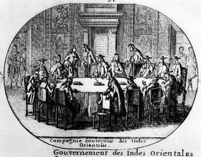 Gouverneurs van de Soevereine Compagnie van de Nederlandse Oost-Indische Compagnie, begin 18e eeuw door Netherlandish School
