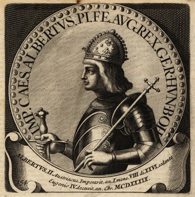 Koning Albert II van Duitsland. door Netherlandish School