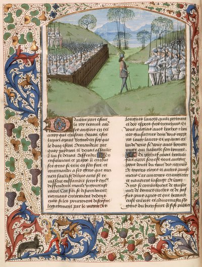 De Saksische palissade bij de Slag bij Hastings (1066) uit 