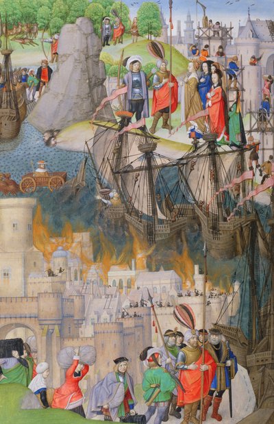 Scènes uit de Aeneis, door Vergilius, 1472-73 door Netherlandish School