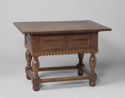 Betaaltafel, ca. 1600-50 (eik) door Netherlandish School