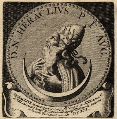 Portret van Byzantijnse keizer Heraclius door Netherlandish School