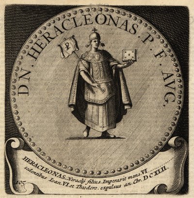 Portret van Byzantijnse keizer Heraklonas door Netherlandish School