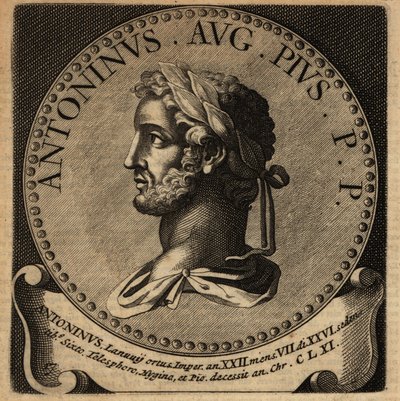 Portret van Romeinse keizer Antoninus Pius door Netherlandish School