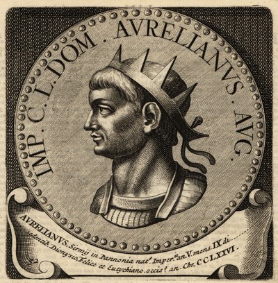 Portret van Romeinse keizer Aurelian door Netherlandish School
