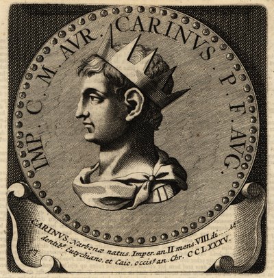 Portret van Romeinse keizer Carinus door Netherlandish School