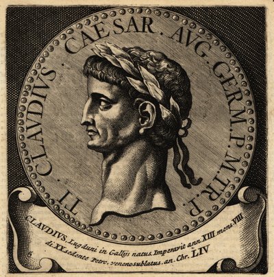Portret van de Romeinse keizer Claudius door Netherlandish School