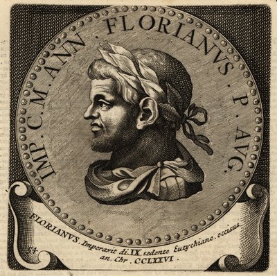 Portret van Romeinse keizer Florianus door Netherlandish School