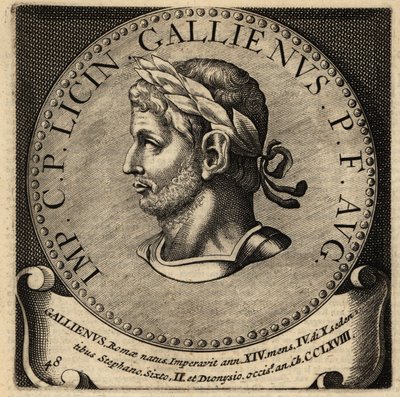 Portret van Romeinse keizer Gallienus door Netherlandish School