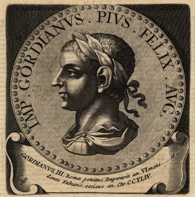 Portret van Romeinse keizer Gordianus III door Netherlandish School