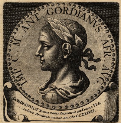 Portret van Romeinse keizer Gordianus II door Netherlandish School
