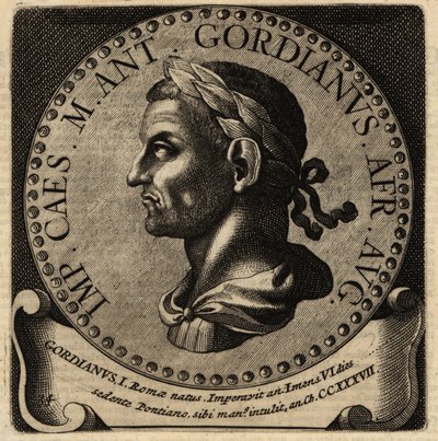 Portret van Romeinse keizer Gordianus I door Netherlandish School