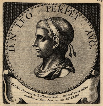 Portret van Romeinse keizer Leo I door Netherlandish School