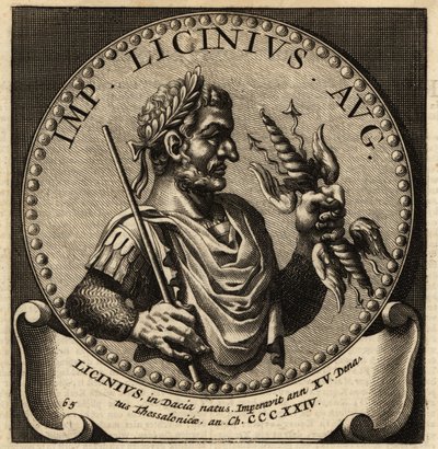 Portret van Romeinse keizer Licinius door Netherlandish School