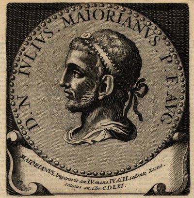 Portret van Romeinse keizer Majorian door Netherlandish School