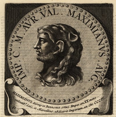 Portret van Romeinse keizer Maximian door Netherlandish School