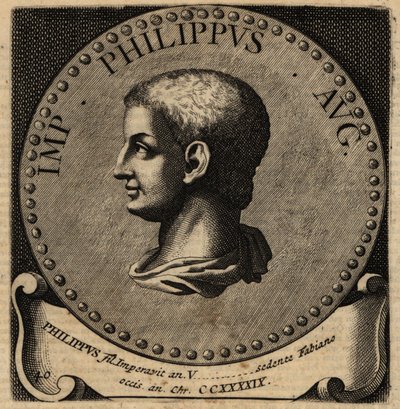 Portret van Romeinse keizer Philip II door Netherlandish School