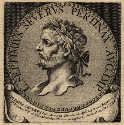 Portret van Romeinse keizer Septimius Severus door Netherlandish School
