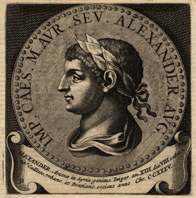 Portret van Romeinse keizer Severus Alexander door Netherlandish School