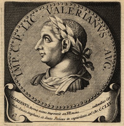 Portret van Romeinse keizer Valerian door Netherlandish School