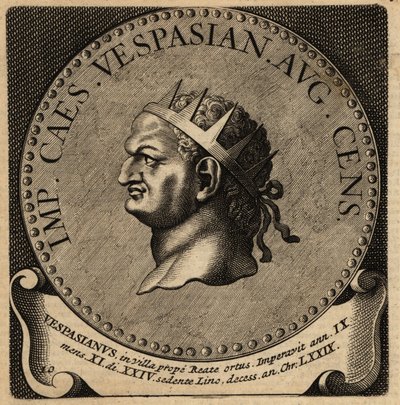 Portret van Romeinse keizer Vespasianus door Netherlandish School