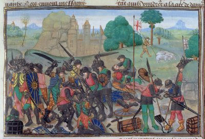 Christenen en Saracenen vechten, uit de 