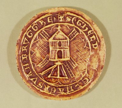 Zegel voor het Brugse Gilde van Molenaars, 1407 door Netherlandish School