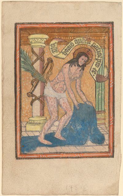 De man van smarten door Netherlandish or French 15th Century